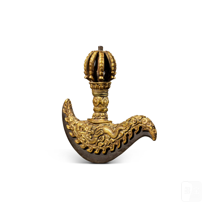 A gilt-copper alloy kartika (knife), Tibet or Nepal, 20th century - 图2